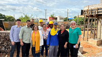 Ministra Cida Gonçalves realiza visita técnica às obras do Centro de Referência da Mulher Brasileira em São Sebastião/DF