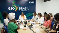 “Devemos enfrentar a raiz do problema, que é a misoginia”, destacou a ministra de Mulheres na estreia do GT de Empoderamento de Mulheres no G20