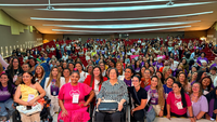 Com a presença de Maria da Penha, conferência de mulheres do Ceará reúne mais de 500 participantes