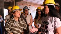 Ministra das Mulheres visita obra da Casa da Mulher Brasileira em Foz do Iguaçu