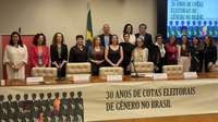Seminário de cotas eleitorais de gênero no Brasil, celebra 30 anos das cotas de gênero e debate paridade na política