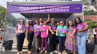 Tenda Lilás e Ato Memorial pela Vida das Mulheres mobilizam Macapá contra o feminicídio