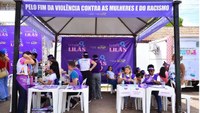 Tenda Lilás leva acolhimento, escuta e informação sobre direitos das mulheres ao Amapá