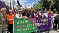Com 200 metros de grafite, memorial se torna símbolo da luta contra o feminicídio na capital paulista