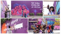 Conheça as grafiteiras que transformaram a Marginal Tietê em memorial contra o feminicídio em São Paulo
